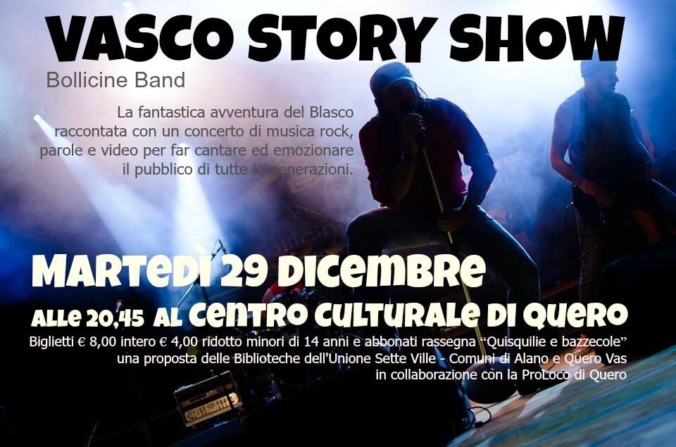 Concerto tributo Vasco Rossi 29 dicembre 2015